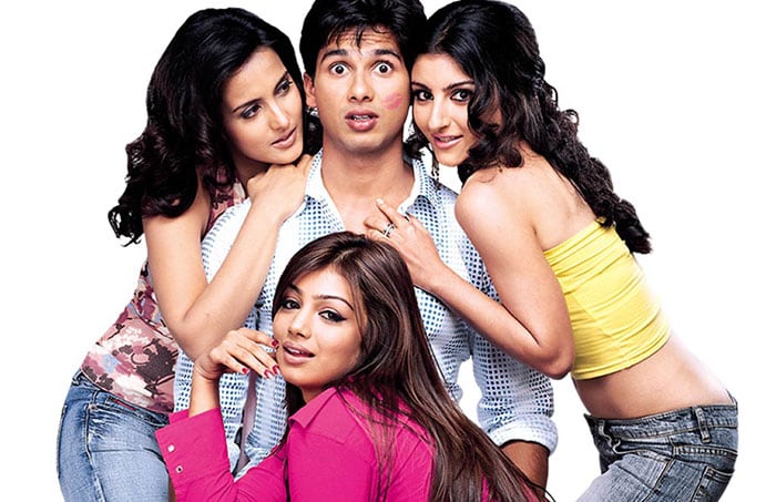 Shahid wooed not one but three actresses ? Ayesha Takia, Soha Ali Khan and Tulip Joshi ? in one of his early releases <i>Dil Maange More</i>.