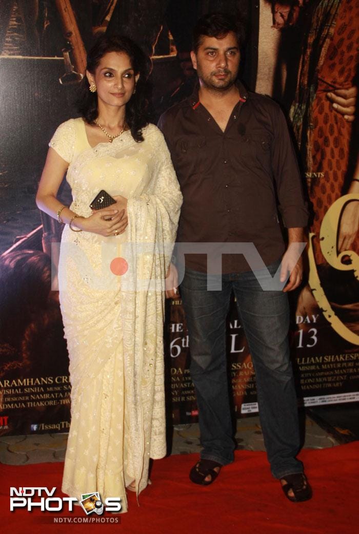 TV actress Rajeshwari Sachdev was accompanied by husband, Varun Badola.