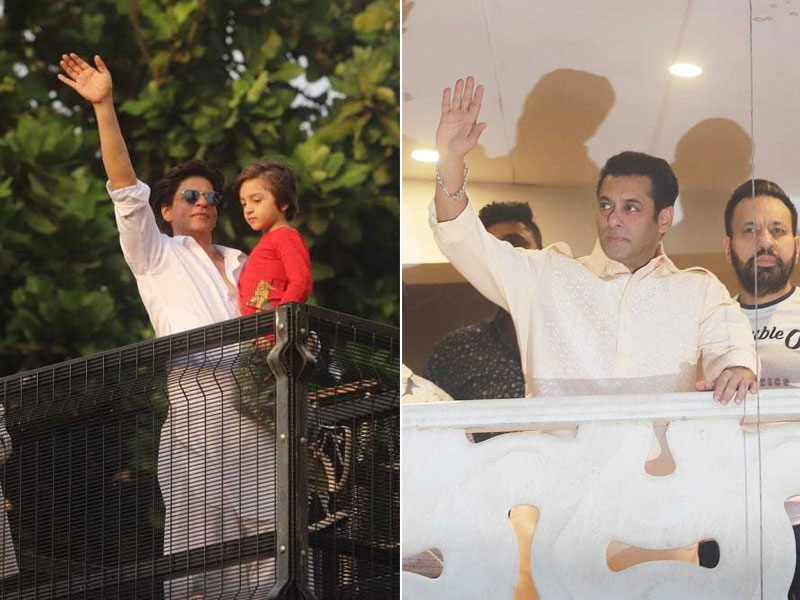 Shah Rukh Khan, AbRam And Salman Khan Wish Fans On Eid