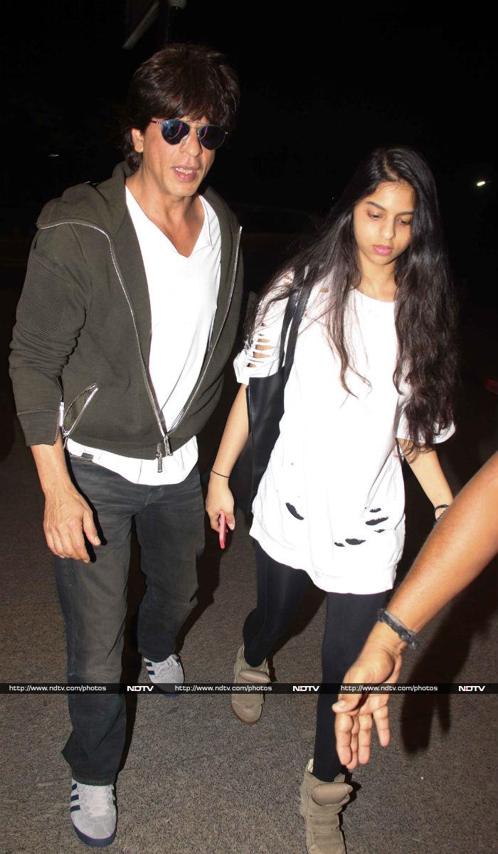 Shah Rukh, Suhana And Deepika Take Off In Style