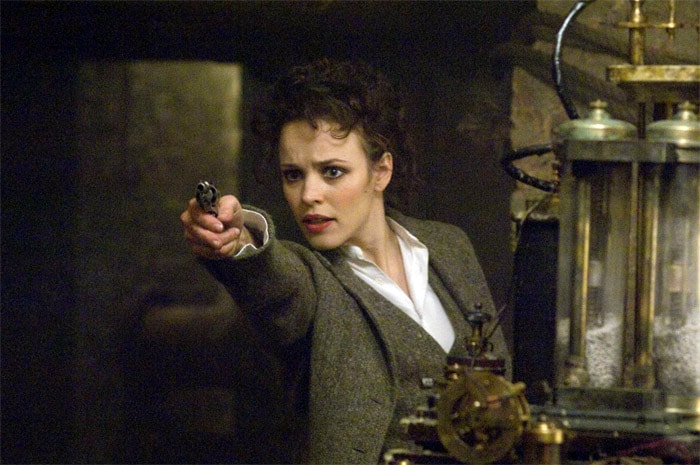 Rachel McAdams as Irene Adler in Warner Bros. Pictures' and Village Roadshow Pictures' action-adventure mystery <i>Sherlock Holmes</i>. "Ritchie and company spend too much time being cute and not enough time being clever, resulting in a one-dimensional comic-book version of Doyle's detectives." - <i>New Orleans Times-Picayune</i> (Photo Credit: Warner Bros. Pictures)