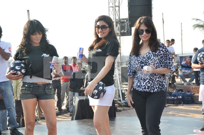 Sherlyn Chopra and Pooja Chopra at Red Bull Free Style event