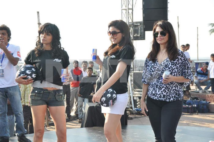 Sherlyn Chopra and Pooja Chopra at Red Bull Free Style event