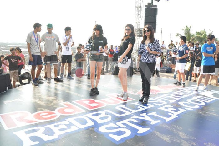 Sherlyn Chopra and Pooja Chopra at Red Bull Free Style event