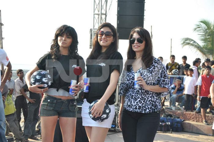 Sherlyn Chopra and Pooja Chopra at Red Bull Free Style event