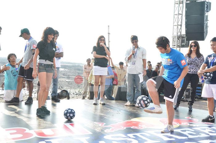 Sherlyn Chopra and Pooja Chopra at Red Bull Free Style event