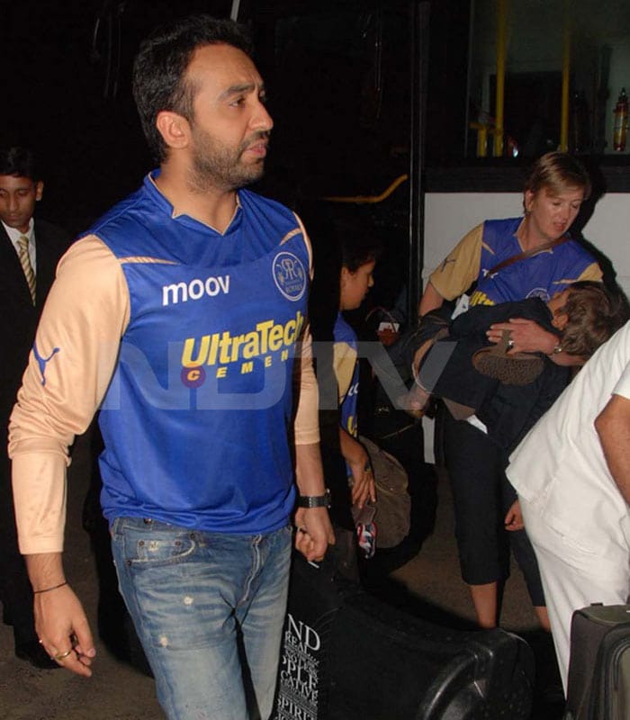 Raj Kundra comes out of the Sawai Mansingh Stadium in Jaipur after the Rajasthan Royals lost the IPL T20 group stage match to the Royal Challengers Bangalore. (Photo: Viral Bhayani)