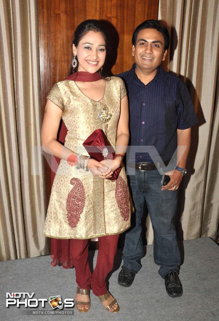 Dilip Joshi and Disha Vakani, the lead pair of the TV serial <i>Taarak Mehta Ka Ulta Chashma</i>.