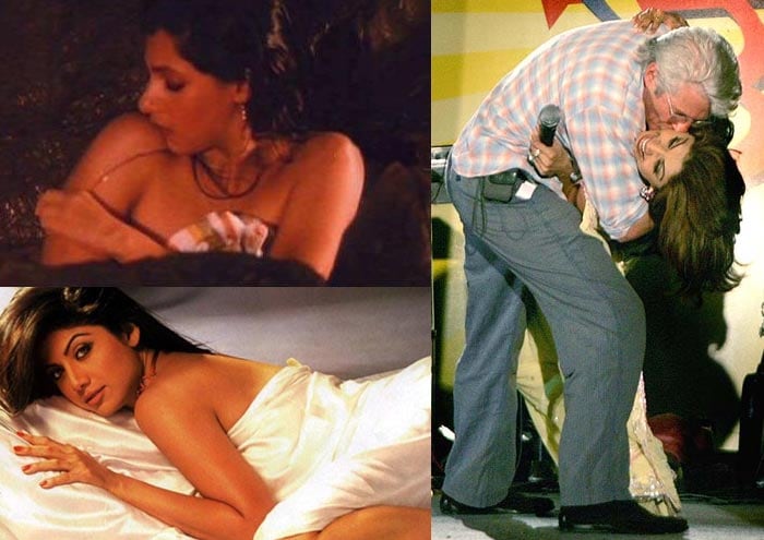 Shilpa has steered through stormy weather at times, notably after being kissed by Richard Gere and appearing in allegedly racy magazine cover shoots.<br><br>On the other hand, Dimple's famous towel slip scene in <i>Saagar</i> is still heavily searched on the web.