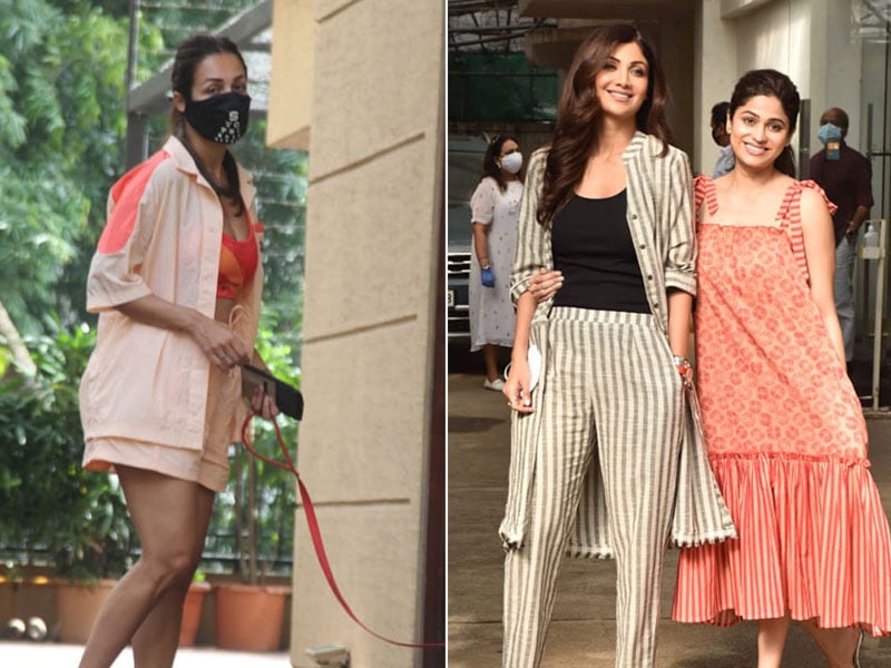 Photo : मलाइका, शिल्पा और शमिता को मुंबई में किया गया स्पॉट