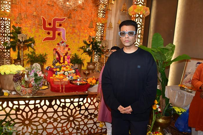 Karan Johar also attended the celebrations.  (Image courtesy: Varinder Chawla)