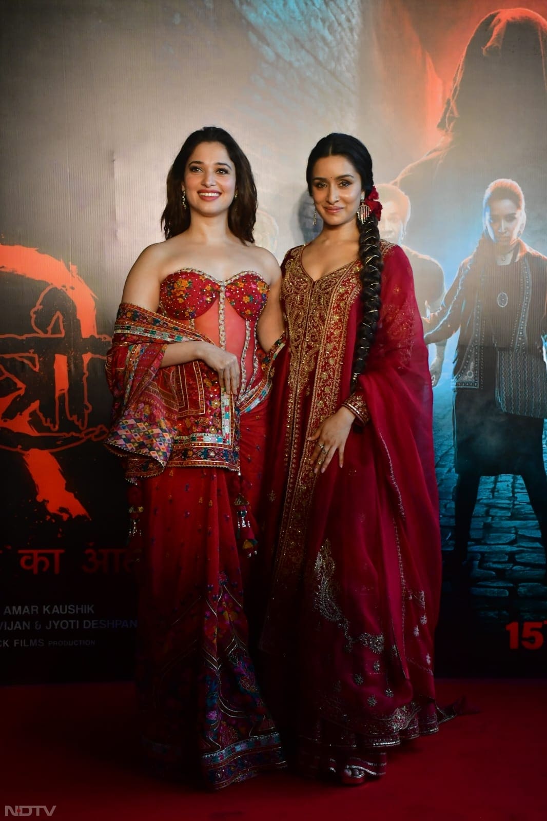 Shraddha Kapoor and Tamannaah attended  Stree 2 song launch in style. (Image Courtesy: Varinder Chawla)