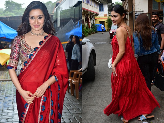 Shraddha Kapoor And Mouni Roy's Red-Letter Day