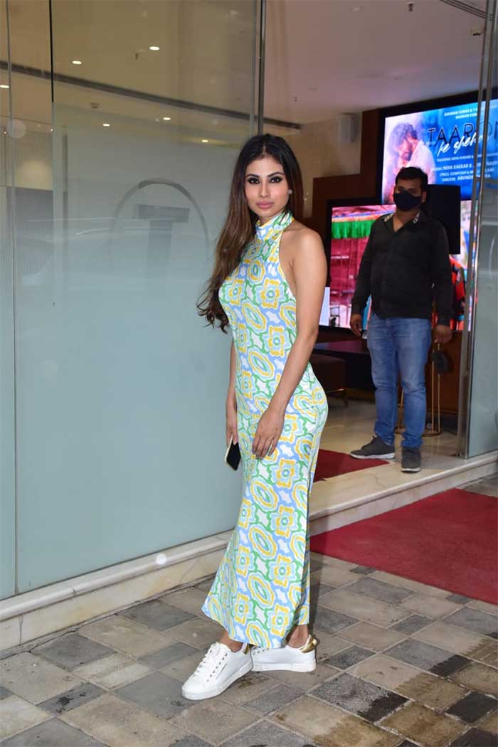 Mouni Roy, looking stunning as usual, had a work commitment at T-Series office in Andheri.