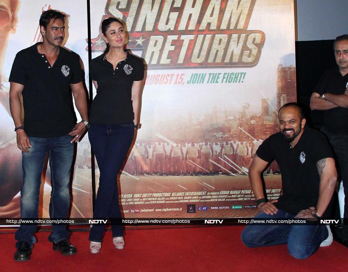 Singham Returns To Roar: Ajay, Kareena, Rohit