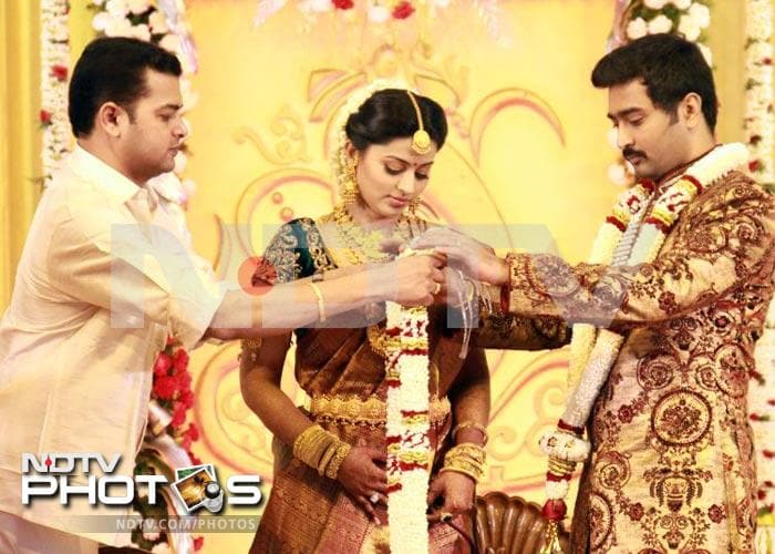 Just married: Sneha and Prasanna