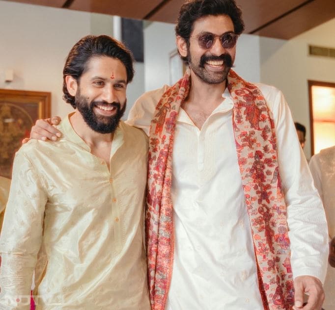 Rana Daggubati posed with the happy groom. (Image Courtesy: Instagram)