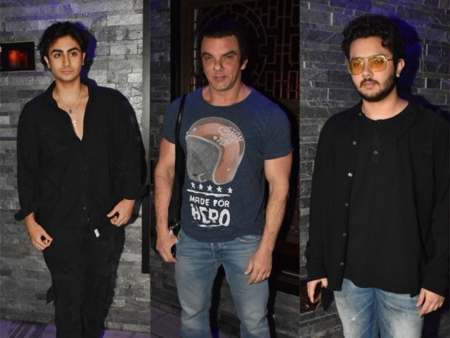 Photo : Sohail Khan, Son Nirvan Khan, Arhaan Khan And Others Arrive In Style At The Party