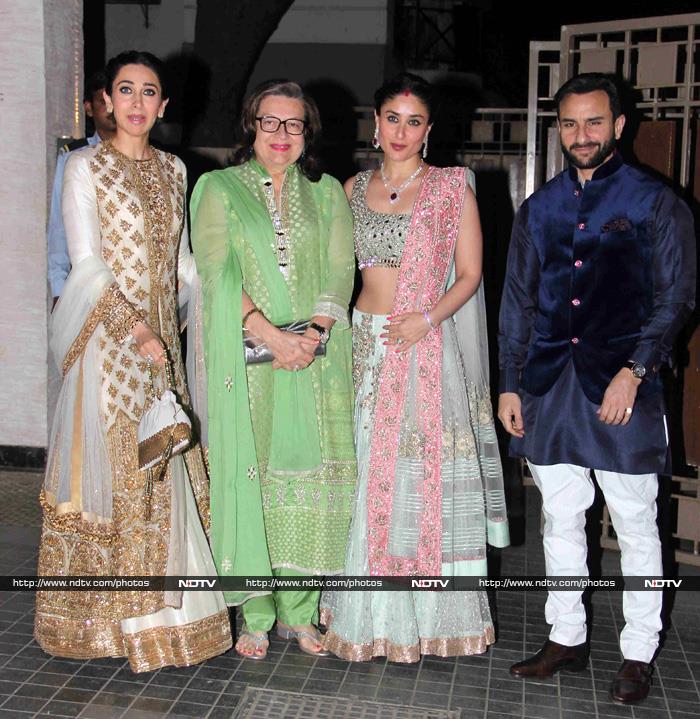 Saif, Kareena, Sharmila Welcome A-List Guests at Soha\'s Reception