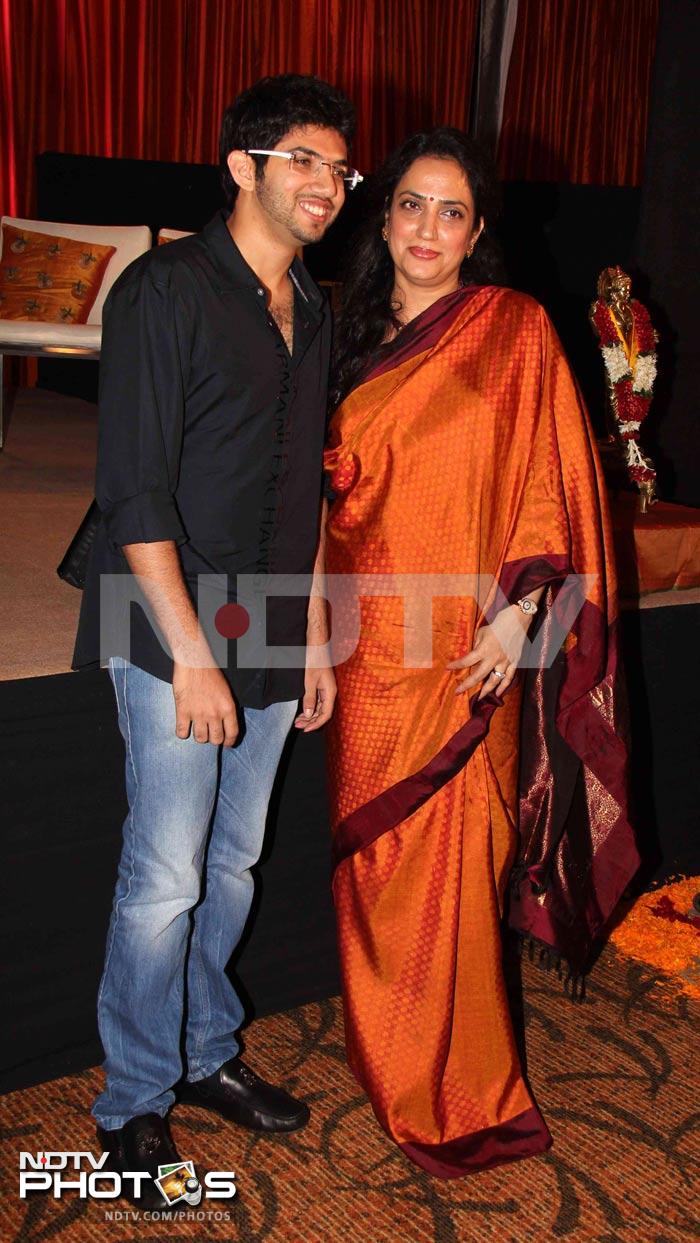 Big B, Bal Thackeray at a book launch