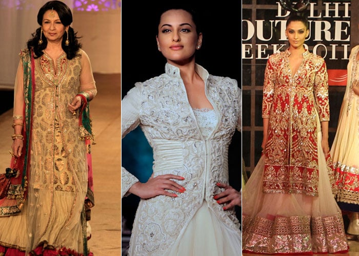 Sonam, Sonakshi dazzle on the ramp