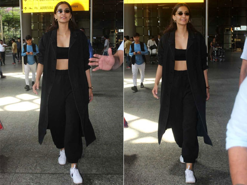 Sonam Kapoor Aces Her Airport Fashion Game