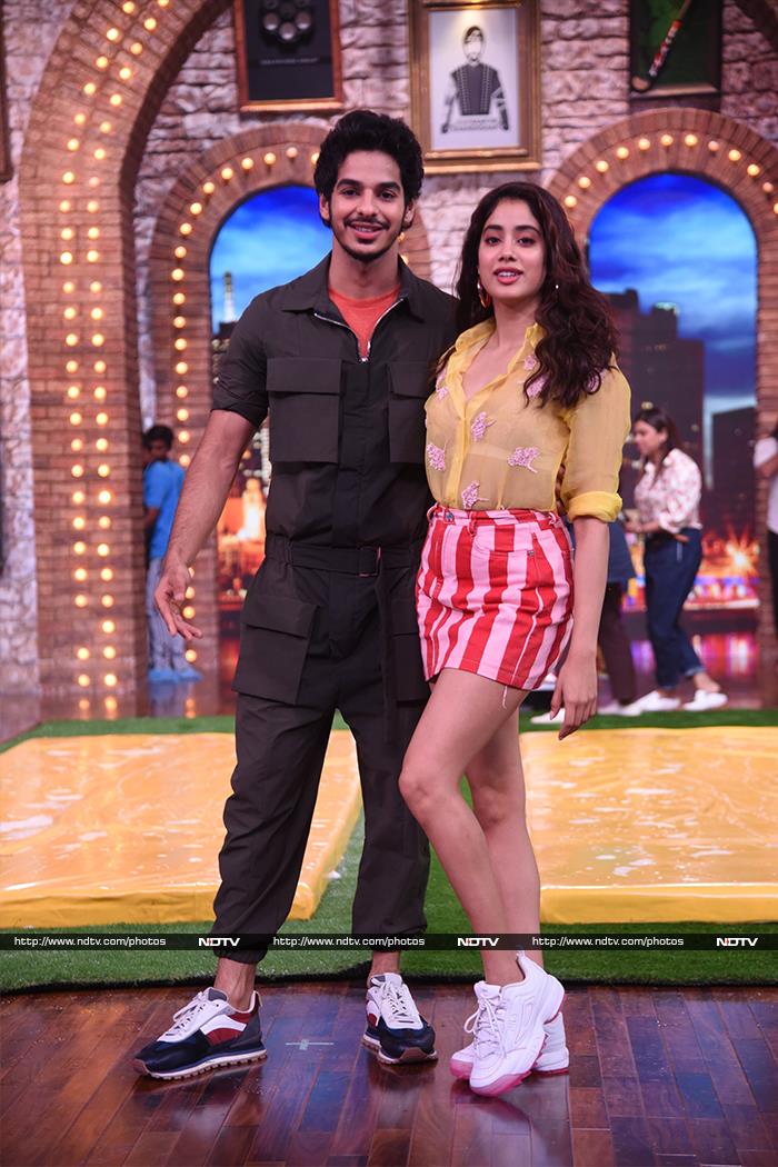 We also spotted <i>Dhadak</i> co-stars Ishaan Khatter and Janhvi Kapoor on the sets of the show.