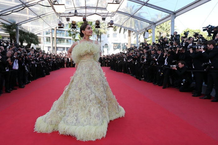 Image result for Simplicity in focus: Rhea on Sonam Kapoorâs Cannes look