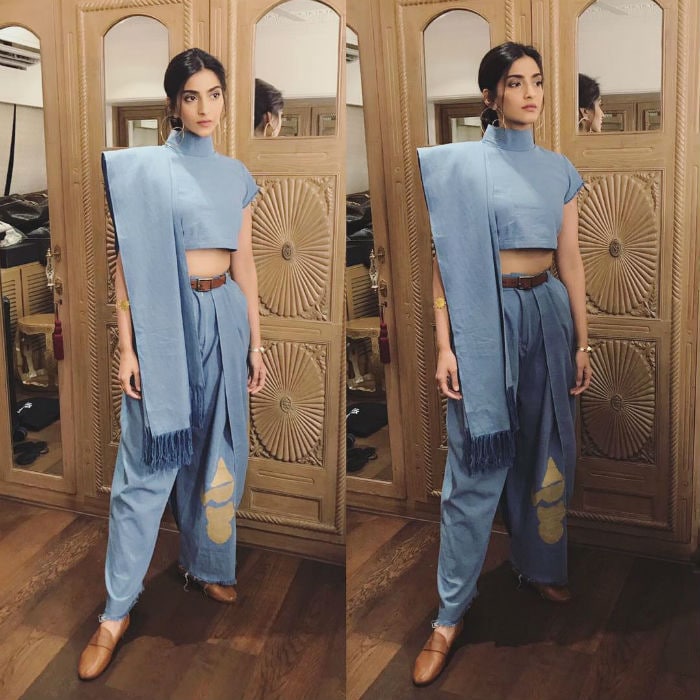 Fashion 101: Sonam Kapoor\'s Guide To Turn Denims Into Sari
