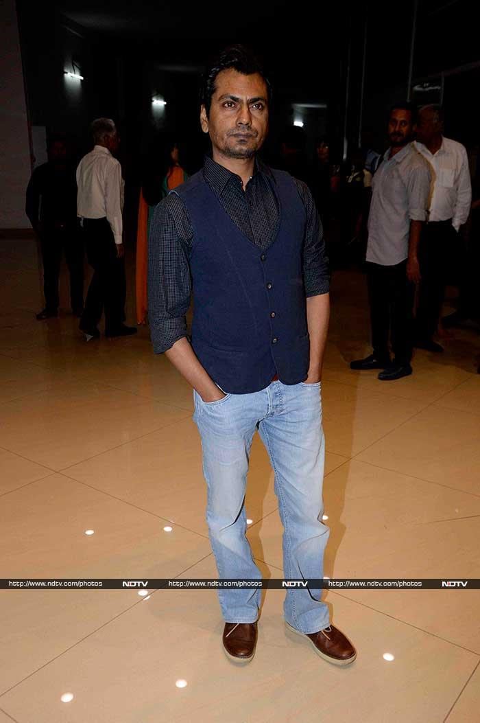 Actor Nawazuddin Siddiqui was also amongst the moviegoers on Thursday.