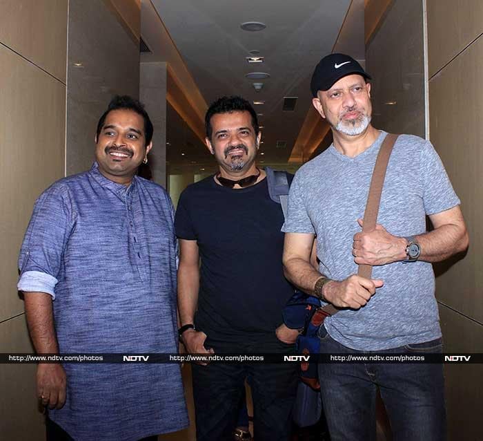 Composer trio Shankar Mahadevan, Ehsaan Noorani and Loy Mendosa arrived together at the event.