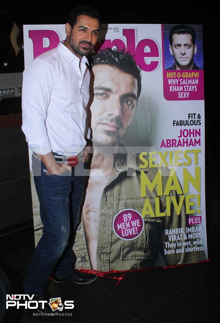 John Abraham has been named the Sexiest Man Alive by People magazine. The actor unveiled the magazine cover featuring him in Mumbai recently.