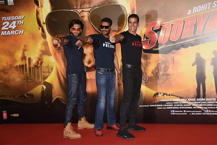 How Akshay, Katrina, Ranveer And Ajay Devgn Brightened Up Sooryavanshi Trailer Launch