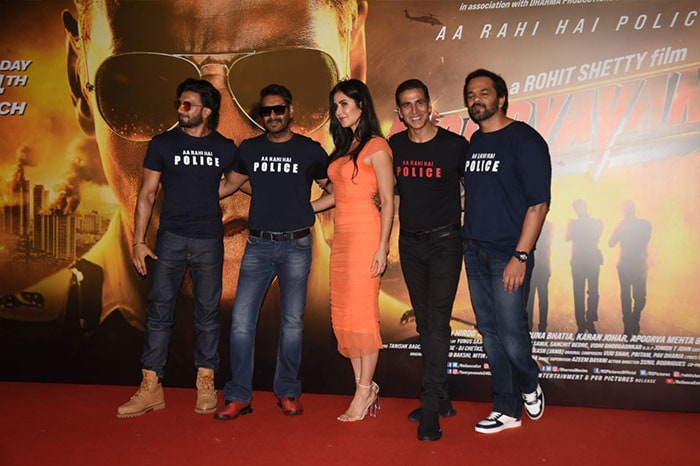 How Akshay, Katrina, Ranveer And Ajay Devgn Brightened Up Sooryavanshi Trailer Launch
