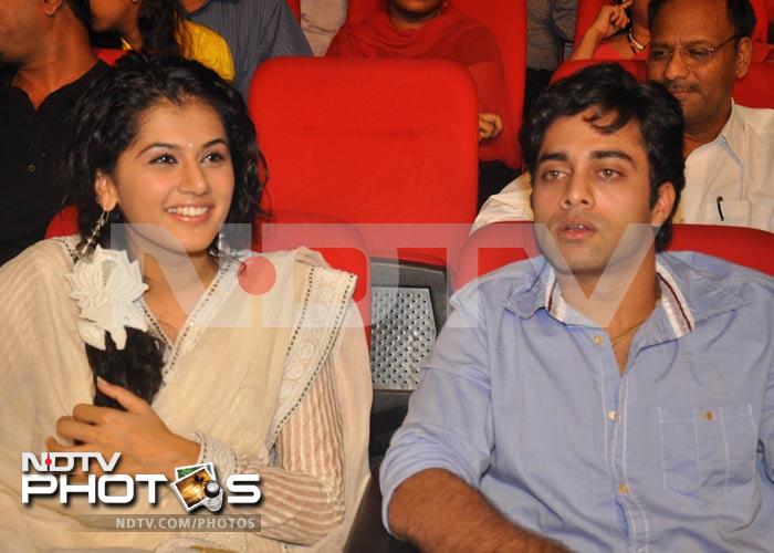 Stars at the music launch of <i>Uu Kodathara Ulikki Padathaara</i>