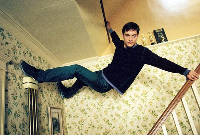 Tobey Maguire as Peter Parker in Columbia Pictures' <i>Spider Man</i> (2002). (Photo: Courtesy Columbia Pictures)