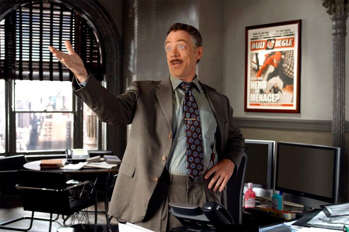 J.K. Simmons as Jameson in Columbia Pictures' <i>Spider Man 2</i> (2004). (Photo: Courtesy Columbia Pictures)