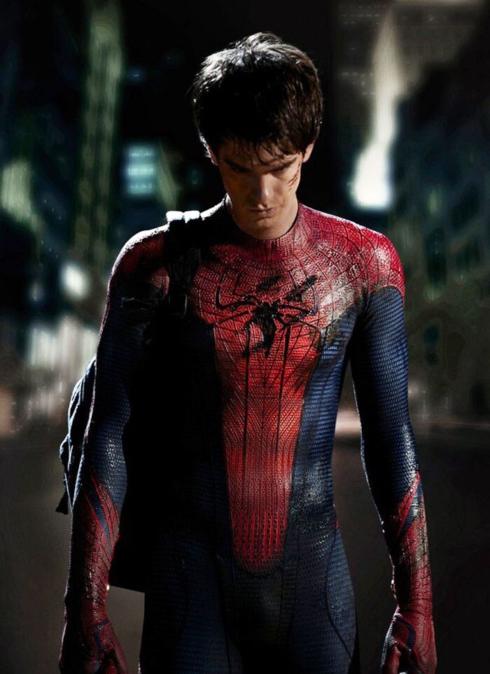 First look: Andrew Garfield suits up as Spiderman