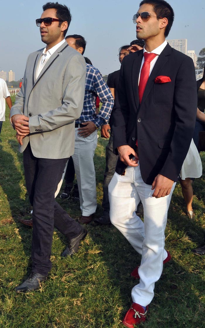 The men, meanwhile, were in their formals. Abhay and Sidhartha at the event.<br><br>Coming Up: Stars at a store launch