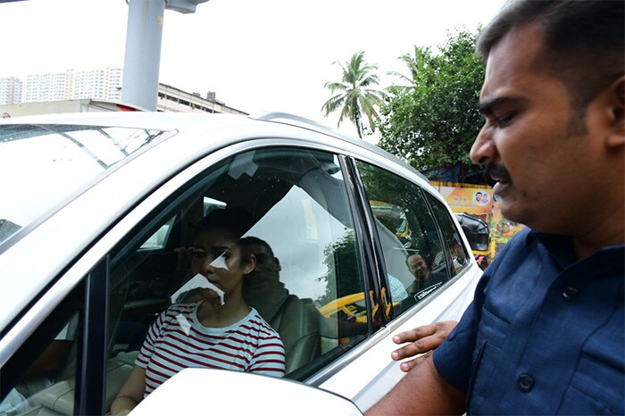 Nayanthara was pictured in Mumbai after her honeymoon in Thailand.