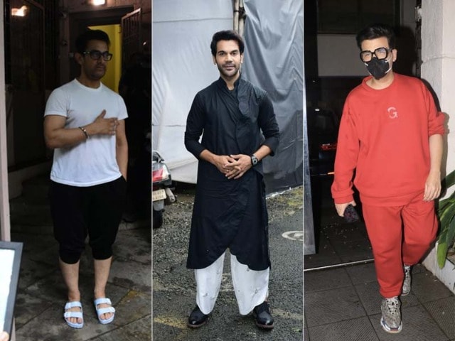 Photo : Spotted In The City: Aamir Khan, Karan Johar And Rajkummar Rao