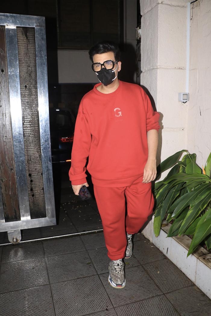 Karan Johar was pictured at a clinic in Bandra.