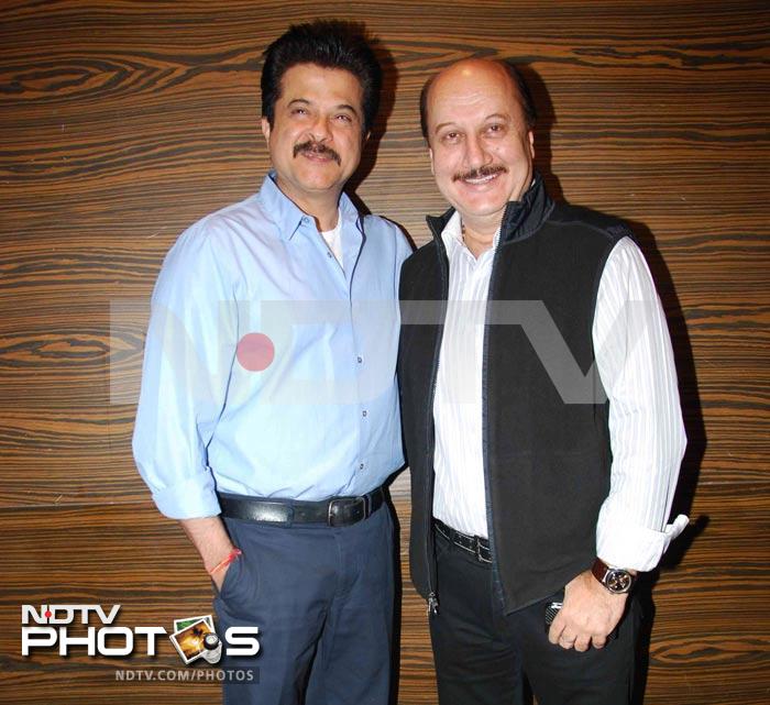 Anil Kapoor and Anupam Kher at a music launch