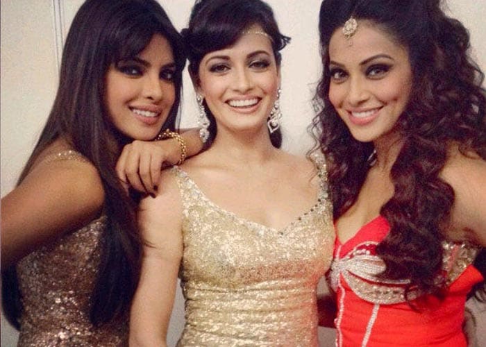 Girls\' night out: Priyanka, Bipasha, Dia