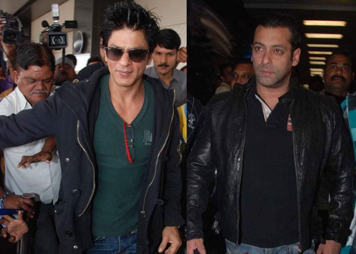 Spotted: Salman, SRK at Mumbai airport