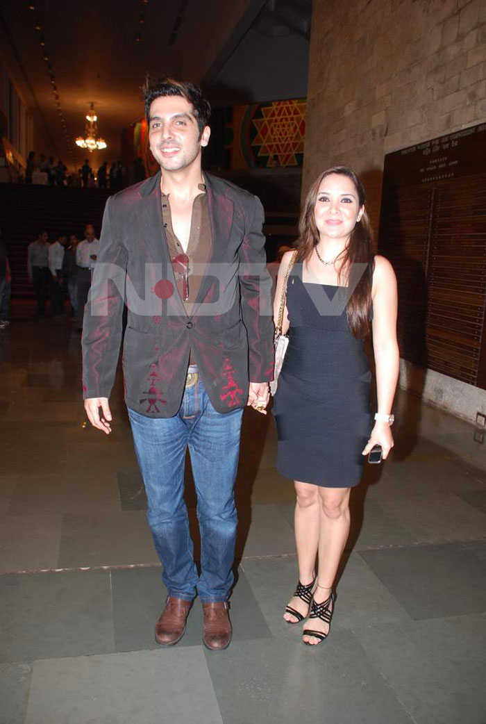 Zayed Khan attended the awards function with his better half Malaika on his arm.