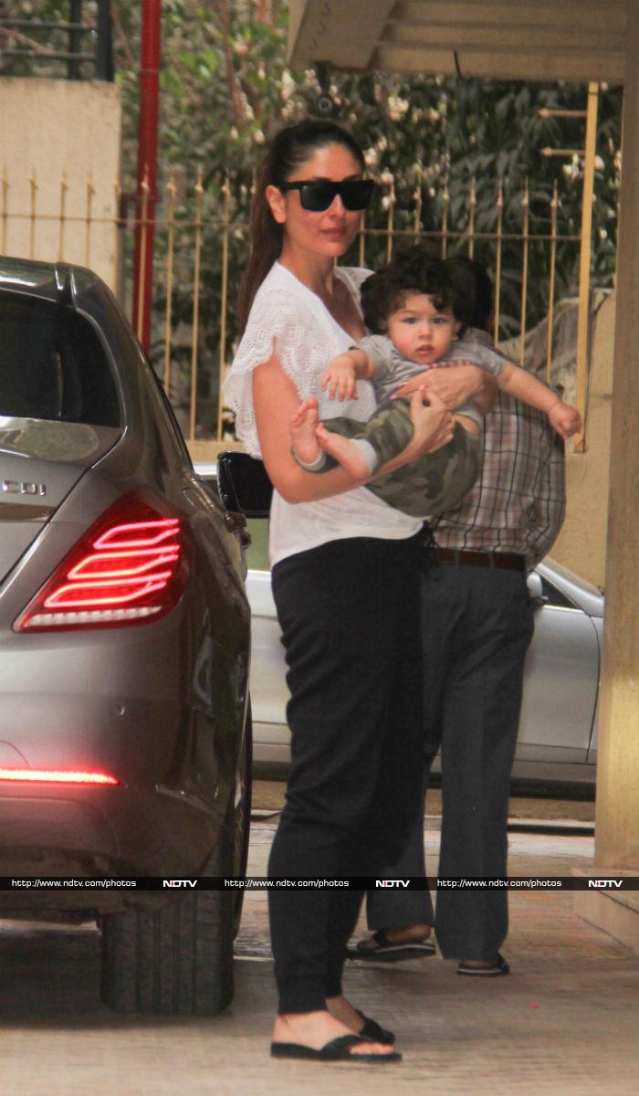Kareena And Taimur Out In The Maximum City