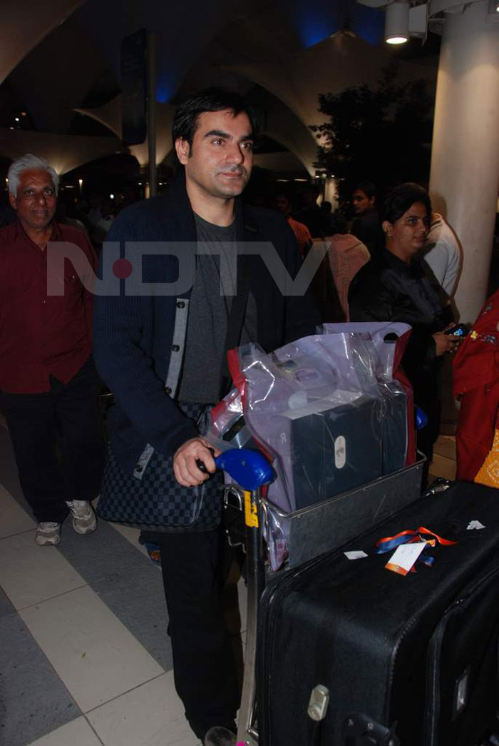 Arbaaz Khan seems to have stocked up at the Duty Free section.