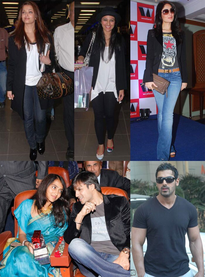 While a host of Bolly celebs were caught at the Mumbai airport returning from the Zee Cine Awards, there were others who were about town doing their own thing. Take a look...