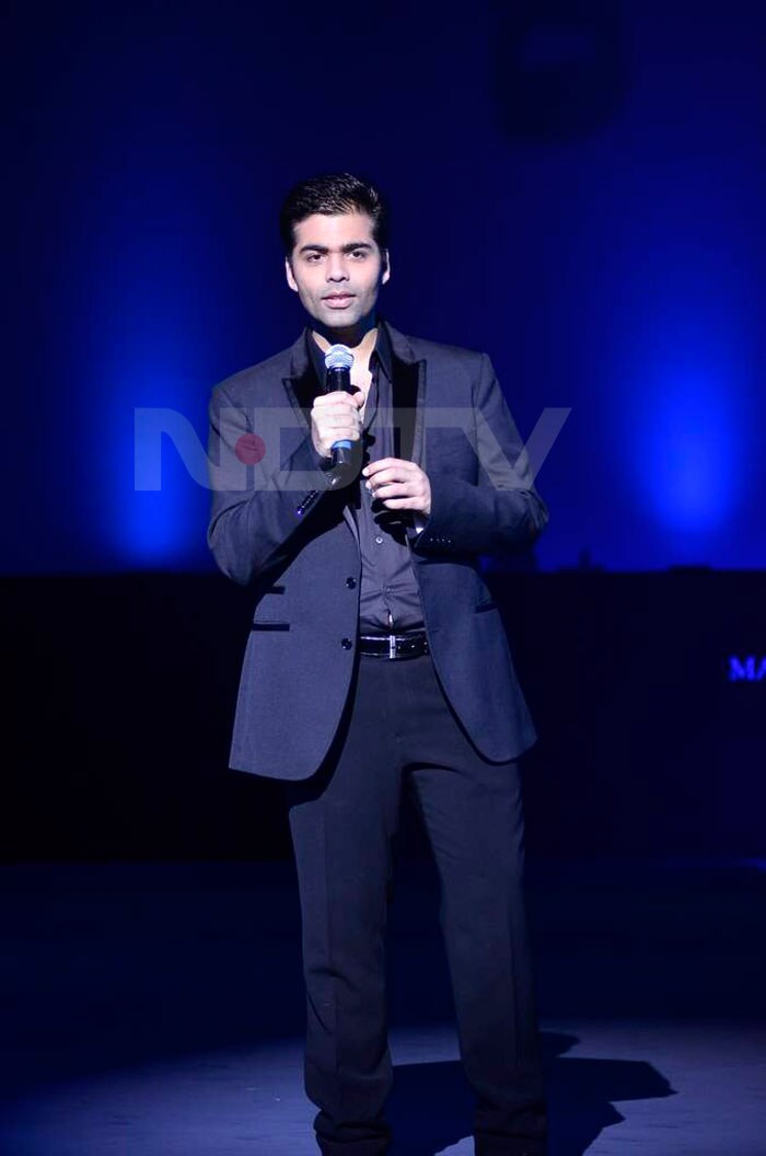 And a dashing Karan Johar loved being in the spotlight.